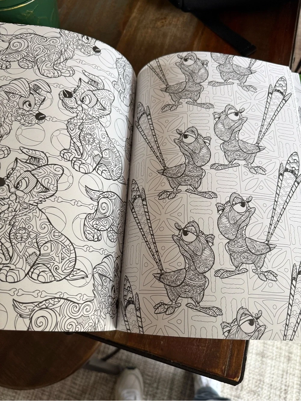 Disney Animals Coloring Book - White with Gold Accents